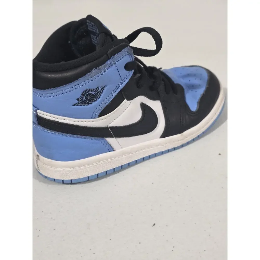 Nike Air Jordan 1 Retro High FD1413 400 OG ‘UNC Toe’ Toddler Size 10C